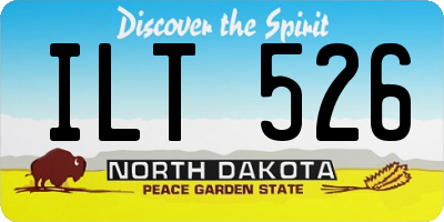 ND license plate ILT526