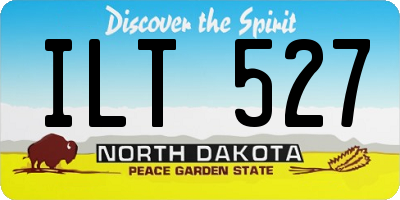 ND license plate ILT527