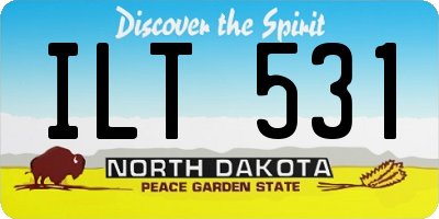 ND license plate ILT531