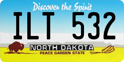 ND license plate ILT532