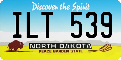 ND license plate ILT539