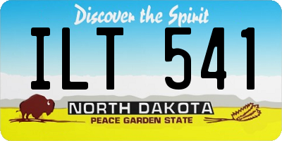 ND license plate ILT541