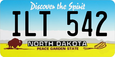 ND license plate ILT542