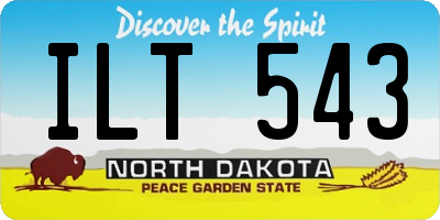 ND license plate ILT543