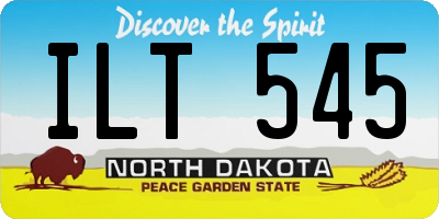 ND license plate ILT545