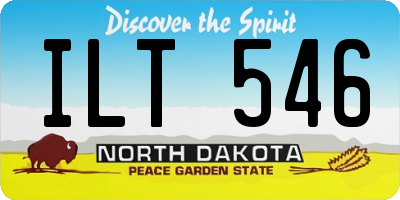 ND license plate ILT546