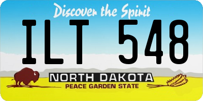 ND license plate ILT548