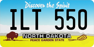 ND license plate ILT550