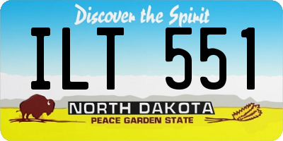 ND license plate ILT551