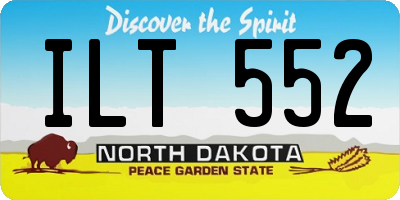 ND license plate ILT552