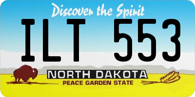 ND license plate ILT553