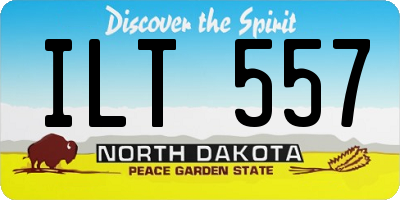 ND license plate ILT557