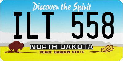 ND license plate ILT558