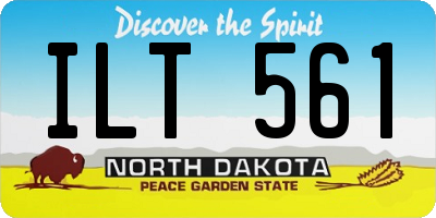 ND license plate ILT561