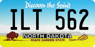 ND license plate ILT562