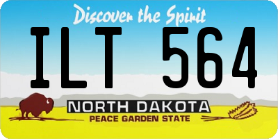 ND license plate ILT564