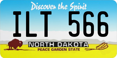 ND license plate ILT566