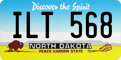 ND license plate ILT568