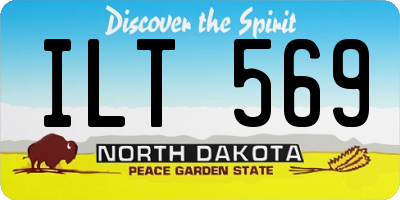 ND license plate ILT569
