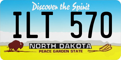 ND license plate ILT570