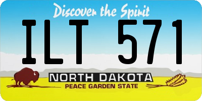 ND license plate ILT571