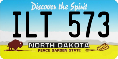 ND license plate ILT573