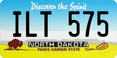 ND license plate ILT575