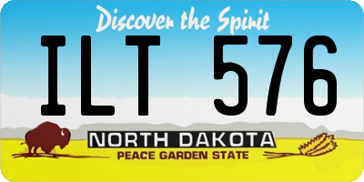ND license plate ILT576