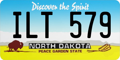 ND license plate ILT579