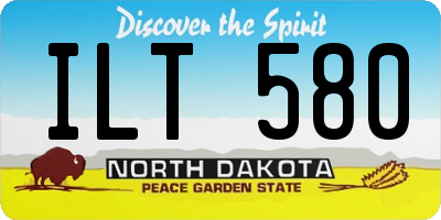 ND license plate ILT580