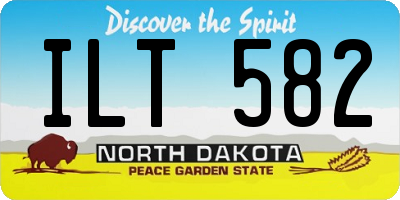 ND license plate ILT582