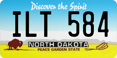 ND license plate ILT584