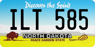 ND license plate ILT585