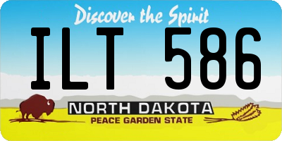 ND license plate ILT586