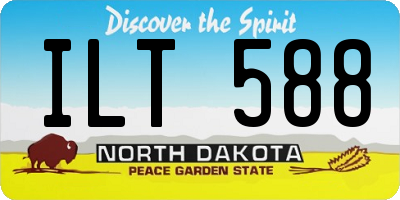 ND license plate ILT588