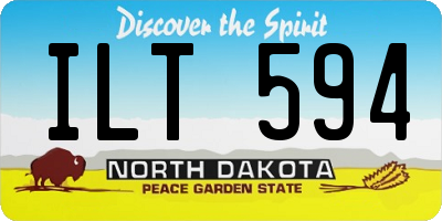 ND license plate ILT594