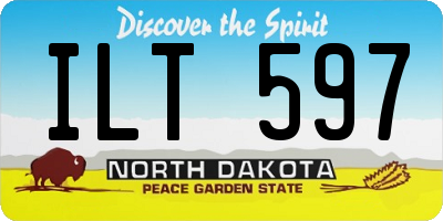 ND license plate ILT597