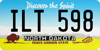 ND license plate ILT598