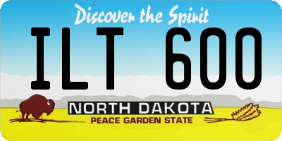 ND license plate ILT600