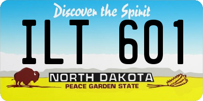 ND license plate ILT601
