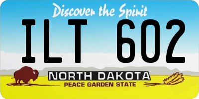 ND license plate ILT602