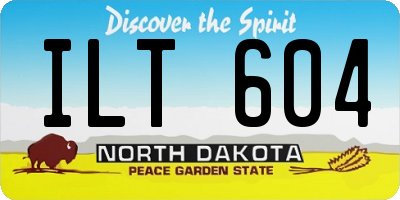 ND license plate ILT604