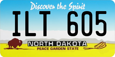 ND license plate ILT605