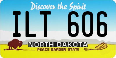 ND license plate ILT606