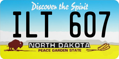 ND license plate ILT607