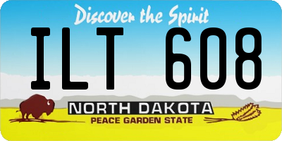 ND license plate ILT608