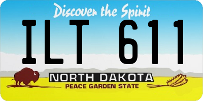ND license plate ILT611