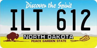 ND license plate ILT612