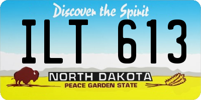 ND license plate ILT613