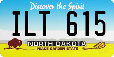 ND license plate ILT615